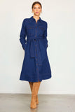 Long Sleeve Denim Shirt Dress