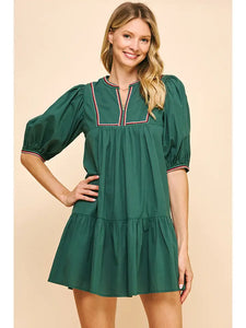 Pinch Hunter Green Mini Dress