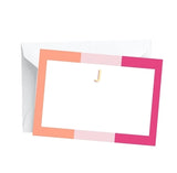 Mary Square Initial Notecards