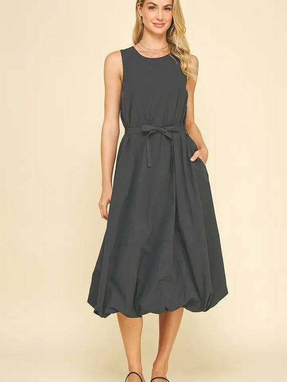 Navy Bubble Dress