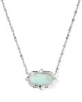 Elisa Scallop Frame Necklace