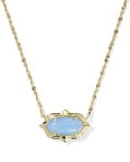 Elisa Scallop Frame Necklace