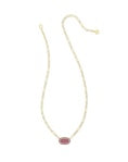 Elisa Enamel Frame Paperclip Necklace