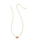 Elisa Enamel Frame Paperclip Necklace