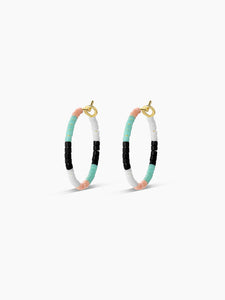 Gigi Stripe Hoops