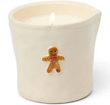 Embossed Ceramic 8 OZ Holiday Candle