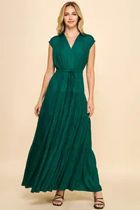 Hunter Green Tiered Maxi