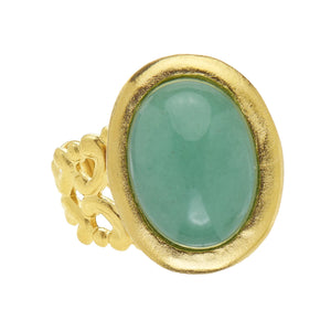 Jade Cabochon Ring