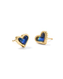 Framed Ari Heart Stud Earrings