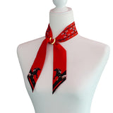 Silk Twill Skinny Scarves
