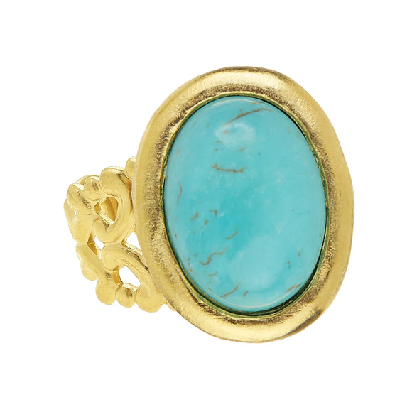 Turquoise Cabochon Ring