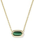 ELISA BEZEL SHORT PENDANT NECKLACE