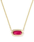 ELISA BEZEL SHORT PENDANT NECKLACE