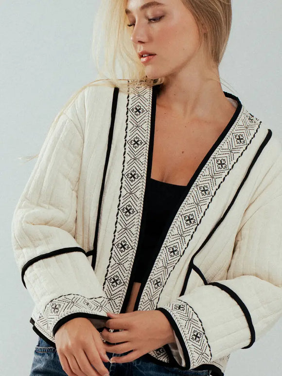 White Quilted Jacket