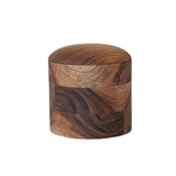Acacia Wood Jar w/Lid